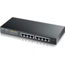 Zyxel GS1900-8HP Fanless 8-Port GbE 70w PoE+ L2 Web Managed Desktop Switch - 8 Ports - Managed - 8 x PoE+ - 70w PoE Power Budget - 10/100/1000Base-T - Desktop - RoHS Compliance-RoHS Compliance GS1900-8HP