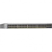 Netgear ProSafe GS752TPS Gigabit Stackable Smart Switch - 46 Ports - Manageable - 2 Layer Supported - PoE Ports - Rack-mountable, Desktop - Lifetime Limited Warranty - RoHS, WEEE Compliance GS752TPSB-100NAS