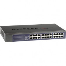 Netgear ProSafe Plus JGS524E Ethernet Switch - 24 Ports - 2 Layer Supported - Rack-mountable - Lifetime Limited Warranty-None Listed Compliance JGS524E-200NAS