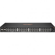 HPE Aruba 6100 48G 4SFP+ Switch - 48 Ports - 3 Layer Supported - Modular - 44.20 W Power Consumption - Twisted Pair, Optical Fiber - 1U High - Rack-mountable, Wall Mountable - Lifetime Limited Warranty JL676A#B2E