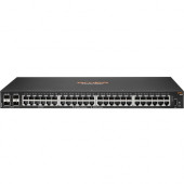 HPE Aruba 6100 48G 4SFP+ Switch - 48 Ports - 3 Layer Supported - Modular - 44.20 W Power Consumption - Twisted Pair, Optical Fiber - 1U High - Rack-mountable, Wall Mountable JL676A#ABB