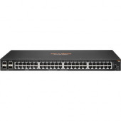 HPE Aruba 6100 48G 4SFP+ Switch - 48 Ports - Manageable - Gigabit Ethernet, 10 Gigabit Ethernet - 10/100/1000Base-T, 10GBase-X - 3 Layer Supported - Modular - 44.20 W Power Consumption - Twisted Pair, Optical Fiber - 1U High - Rack-mountable, Wall Mountab