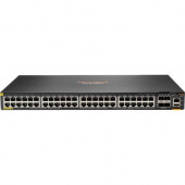 HPE Aruba 6200F 48G Class4 PoE 4SFP+ 370W Switch - 48 Ports - Manageable - 3 Layer Supported - Modular - 370 W PoE Budget - Twisted Pair, Optical Fiber - PoE Ports - Lifetime Limited Warranty - TAA Compliance JL727A#ABA