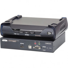 ATEN 4K HDMI Single Display KVM over IP Transmitter with PoE-TAA Compliant - 1 Computer(s) - 1 Local User(s) - 328.08 ft Range - 4K - 3840 x 2160 Maximum Video Resolution - 2 x Network (RJ-45) - 3 x USB - 2 x HDMI - 5 V DC Input Voltage - Rack-mountable K