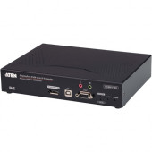 ATEN 4K DisplayPort Single Display KVM over IP Transmitter with PoE - 1 Computer(s) - 1 Local User(s) - 4K - 3840 x 2160 Maximum Video Resolution - 2 x Network (RJ-45) - 3 x USB - DisplayPort - Desktop, Wall Mountable, Rack-mountable - 0U KE9952T