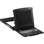 Black Box ServView 17" LCD Console Drawer with 16-Port CATx w/ 4IP KVM Switch - 16 Computer(s) - 17" LCD - 1280 x 1024Network (RJ-45)PS/2 PortUSBVGA - Keyboard - TouchPad - TAA Compliant KVT517A-16CATX-4IP