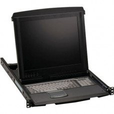 Black Box ServView V with 8-Port KVM Switch, VGA, USB, PS/2 - 8 Computer(s) - 17" LCD - 1280 x 1024PS/2 PortUSBVGA - 1U High - TAA Compliance KVT517A-8UV