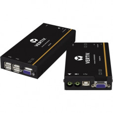 Vertiv Co Avocent LV 3000 Series High Quality KVM Extender Kit with Receiver & Transmitter - LongView, Single Display, 1920x1200 VGA, USB, Audio, 300m Extender LV3010P-001