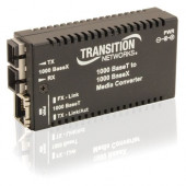 TRANSITION NETWORKS Mini Gigabit Ethernet Media Converter - 1 x Network (RJ-45) - 1 x SC Ports - 10/100/1000Base-T, 1000Base-SX - Desktop, Wall Mountable, Rack-mountable - RoHS, TAA, WEEE Compliance M/GE-T-SX-01-NA