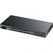 Zyxel 20-Port GbE L2 Fiber Switch With Four GbE Combo Ports - Manageable - 2 Layer Supported - Desktop - 2 Year Limited Warranty - RoHS Compliance MGS3600-24F