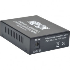 Tripp Lite LC Multimode Fiber Media Converter Gigabit RJ45 10/100/1000 550M 850nm - 1 x Network (RJ-45) - 10/100/1000Base-T, 1000Base-SX - Desktop - RoHS, WEEE Compliance N785-001-LC-MM