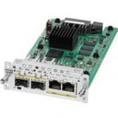 Cisco 2-Port Gigabit Ethernet WAN Network Interface Module - For Wide Area Network - 2 RJ-45 1000Base-T WAN - Twisted Pair, Optical FiberGigabit Ethernet - 1000Base-T, 1000Base-X2 x Expansion Slots - SFP (mini-GBIC) - TAA Compliance NIM-2GE-CU-SFP-RF