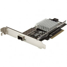 Startech.Com 10G Network Card - MM/SM - 1x Single 10G SPF+ slot - Intel 82599 Chip - Gigabit Ethernet Card - Intel NIC Card - Get advanced connectivity over multi-mode or single-mode fiber by adding a 10GBase-LR/SR open SFP+ port to your server or worksta