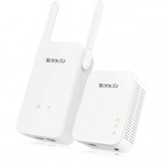 Tenda AV1000 Wi-Fi Powerline Extender Kit - 2 x Network (RJ-45) - 1000 Mbit/s Powerline - IEEE 802.11n - HomePlug AV2 - Gigabit Ethernet - Wireless LAN - 300 Mbit/s Wireless Transmission Speed PH5