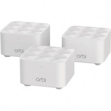 Netgear Orbi RBK13 IEEE 802.11ac Ethernet Wireless Router - 2.40 GHz ISM Band - 5 GHz UNII Band - 2 x Antenna(2 x Internal) - 150 MB/s Wireless Speed - 1 x Network Port - 1 x Broadband Port - Gigabit Ethernet - Desktop RBK13-100NAS