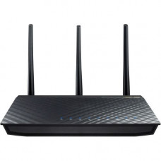 Asus RT-AC66U IEEE 802.11ac Wireless Router - 2.48 GHz ISM Band - 5.80 GHz UNII Band - 3 x Antenna - 1750 Mbit/s Wireless Speed - 4 x Network Port - 1 x Broadband Port - USB - Gigabit Ethernet - Desktop RT-AC66U