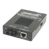 TRANSITION NETWORKS Fast Ethernet Media Converter - 1 x RJ-45 - 10/100Base-TX - 1 x SFP - External - TAA, WEEE Compliance SBFTF1040-105-NA