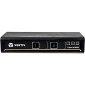 Vertiv Cybex SC800 Secure KVM | 2 Port | Secure Desktop KVM Switch (SC820D-001) - Secure Desktop KVM Switches | Secure Desktop KVM Switches | Secure KVM Switch | Single Head | NIAP Certified | Secure Keyboard | 2 to 8 Port, Secure Isolated Channels | 3-Ye