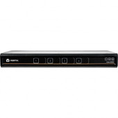 VERTIV Cybex SC840 Secure 4-Port KVM Switch, Single-Head DVI-I (dual-link) - 4 Computer(s) - 1 Local User(s) - 2560 x 1600 - 2 x PS/2 Port - 7 x USB - 5DVI - Desktop, Rack-mountable - TAA Compliant - TAA Compliance SC840-201