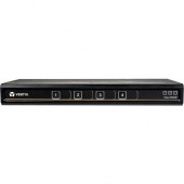 Vertiv Cybex SC800 Secure Desktop KVM| 4 Port Single-Head| DisplayPort| TAA - 4K UHD | NIAP PP 3.0 Compliant | Audio/USB | Secure Isolated Channels | 3-Year Full Coverage Factory Warranty - Optional Extended Warranty Available SC840D-001