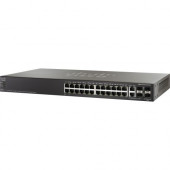 Cisco SF500-24P Ethernet Switch - 24 Ports - Manageable - Refurbished - 3 Layer Supported - Twisted Pair - 1U High - Desktop - Lifetime Limited Warranty SF500-24P-K9-NA-RF