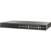 Cisco SG500-28P 28-port Gigabit POE Stackable Managed Switch - 26 Ports - Manageable - Refurbished - 3 Layer Supported - Modular - Twisted Pair, Optical Fiber - Rack-mountable - Lifetime Limited Warranty SG500-28P-K9-NA-RF