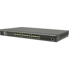 Amer L2 Gigabit PoE 24 + 4 Port switch (370W) - 24 x Gigabit Ethernet Network, 4 x Gigabit Ethernet Expansion Slot - Manageable - Twisted Pair, Optical Fiber - Modular - 2 Layer Supported SS2GR4028