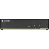 Black Box KVM Switchbox with CAC - 4 Computer(s) - 1 Local User(s) - 3840 x 2160 - 6 x USB - Desktop - 10 x DisplayPort - TAA Compliant - TAA Compliance SS4P-DH-DP-UCAC