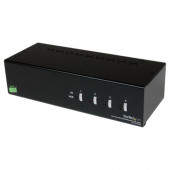 Startech.Com Dual DVI USB KVM Switch with Audio - KVM / audio / USB switch - USB - 4 ports - 1 local user - 4 x 1 - 4 x Type B USB - RoHS Compliance SV431DVIDDU