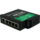 Brainboxes Hardened Industrial 5 Port Gigabit Ethernet Switch DIN Rail Mountable - 5 Ports - TAA Compliant - 2 Layer Supported - Twisted Pair - DIN Rail Mountable - Lifetime Limited Warranty SW-715