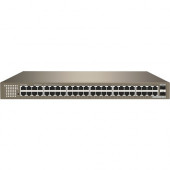 Tenda 48GE+2SFP Ethernet Switch - 48 Ports - Gigabit Ethernet - 10/100/1000Base-T, 1000Base-SX/LX - 2 Layer Supported - Modular - 2 SFP Slots - Power Supply - Optical Fiber, Twisted Pair - 1U High - Desktop, Wall Mountable, Rack-mountable TEG1050F