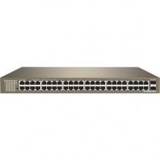 Tenda 48GE+2SFP Ethernet Switch - 48 Ports - Gigabit Ethernet - 10/100/1000Base-T, 1000Base-SX/LX - 2 Layer Supported - Modular - 2 SFP Slots - Power Supply - Optical Fiber, Twisted Pair - 1U High - Desktop, Wall Mountable, Rack-mountable TEG1050F