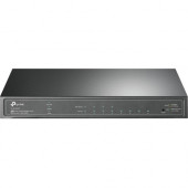 TP-Link JetStream TL-SG2008P Ethernet Switch - 8 Ports - Manageable - 2 Layer Supported - Modular - 62 W PoE Budget - Twisted Pair - PoE Ports - Desktop, Wall Mountable - 3 Year Limited Warranty - TAA Compliance TL-SG2008P