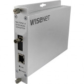 Hanwha Group Wisenet TMC-F Transceiver/Media Converter - 1 x Network (RJ-45) - 1 x SC Ports - DuplexSC Port - Single-mode - Fast Ethernet - 10/100Base-TX, 100Base-FX - Rack-mountable, Wall Mountable, Standalone TMC-FSCS1POEM-A