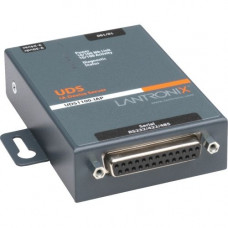 Lantronix 1-Port Serial (RS232/ RS422/ RS485) to Ethernet Industrial Device Server supporting Modbus (TCP; ASCII; RTU) - Modbus TCP to Modbus RTU/Modbus ASCII Conversion; Extended Temperature (-40 to +70 C); Wall Mountable; Rail Mountable; One DB-25 Seria