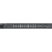 Zyxel 24-Port GbE Smart Managed Switch with 10GbE Uplink - Manageable - 2 Layer Supported - Desktop - 2 Year Limited Warranty - RoHS Compliance XGS1910-24