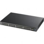 Zyxel XGS2210-52 48-port GbE L2 Switch with 10GbE Uplink - 48 Ports - Manageable - 4 x Expansion Slots - 10/100/1000Base-TX, 10GBase-X - Uplink Port - Modular - 48 x Network, 4 x Expansion Slot - Twisted Pair, Optical Fiber - Gigabit Ethernet, 10 Gigabit 