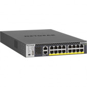 Netgear XSM4316PB Ethernet Switch - 16 Ports - Manageable - 3 Layer Supported - 500 W PoE Budget - Twisted Pair - PoE Ports - 1U High - Rack-mountable - Lifetime Limited Warranty XSM4316PB-100NES