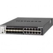 Netgear M4300 Stackable Managed Switch with 24x10G including 12x10GBASE-T and 12xSFP+ Layer 3 - 12 Ports - Manageable - 3 Layer Supported - Modular - Optical Fiber, Twisted Pair - 1U High - Rack-mountable XSM4324S-100NES