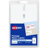 Avery &reg; Postage Meter Labels, Permanent Adhesive, 1-1/2" x 2-3/4" , 160 Labels (5288) - Permanent Adhesive - 1 1/2" Width x 2 3/4" Length - Rectangle - White - Paper - 4 / Sheet - 40 Total Sheets - 160 Total Label(s) - TAA Comp