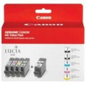 Canon (PGI-7BK/PGI-9C/M/Y/PBK) Color Combo Pack (Includes 1 Each of OEM# 2444B002, 1035B002, 1036B002, 1037B002, 1034B002) - TAA Compliance 1034B010