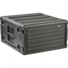 SKB 6U Roto Rack - Internal Dimensions: 19" Width x 10.50" Height - External Dimensions: 22.4" Width x 24" Depth x 13.2" Height - x Audio Mixer, x Wireless Microphone System, x CD Player - Interlocking, Latch Lock Closure - Stacka