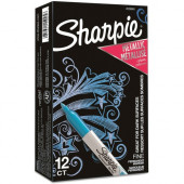 Newell Rubbermaid Sanford Sharpie Metallic Permanent Marker - Precision Fine Marker PointAlcohol Based Ink - 12 / Dozen - TAA Compliance 2029665