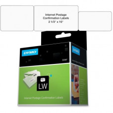 Newell Rubbermaid Dymo Internet Postage Labels - 2 5/16" Width x 10" Length - White - 100 / Roll - 100 / Roll - TAA Compliance 30387