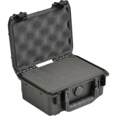 SKB iSeries 0705-3 Waterproof Utility Case w/cubed foam - Internal Dimensions: 7.50" Length x 5" Width x 3.25" Depth - External Dimensions: 8.4" Length x 6.7" Width x 3.8" Depth - Latching Closure - Stackable - Copolymer Poly