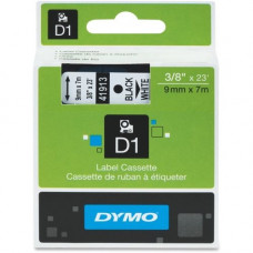 Newell Rubbermaid Dymo D1 Electronic Tape Cartridge - 3/8" Width x 22 63/64 ft Length - Thermal Transfer - White - Polyester - 1 Each - TAA Compliance 41913