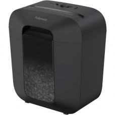 Fellowes LX25M Paper Shredder - Micro Cut - 6 Per Pass - for shredding Paper, Paper Clip, Staples, Credit Card - 0.157" x 0.472" Shred Size - P-4 - 10 ft/min - 9" Throat - 5 Minute Run Time - 30 Minute Cool Down Time - 3 gal Wastebin Capaci