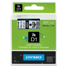 Newell Rubbermaid Dymo D1 Electronic Tape Cartridge - 3/4" Width x 22 63/64 ft Length - Thermal Transfer - Clear - Polyester - 1 Each - TAA Compliance 45800