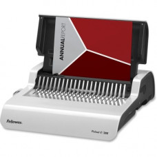 Fellowes Pulsar&trade; E 300 Electric Comb Binding Machine w/Starter Kit - CombBind - 300 Sheet(s) Bind - 20 Punch - 5.1" x 16.9" x 15.4" - White, Black 5216701