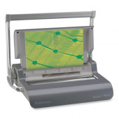 Fellowes Quasar&trade; Manual Wire Binding Machine w/ Starter Kit - 5.1" x 18.1" x 15.4" - Metallic Gray 5217401